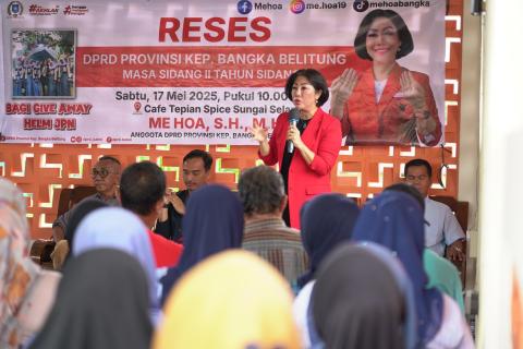 Gelar Reses, Me Hoa DiSambut Hangat Warga Sungai Selan