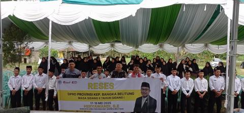 Heryawandi Laksanakan Reses di Ponpes Manidatul Ilmi Tempilang, Tanggapi Aspirasi Masyarakat