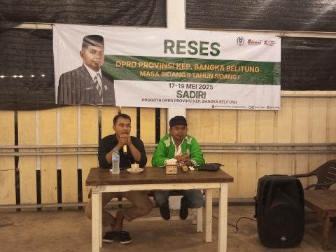 Sadiri Gelar Reses di Warkop Komang, Dorong Penguatan UMKM Pangkalpinang