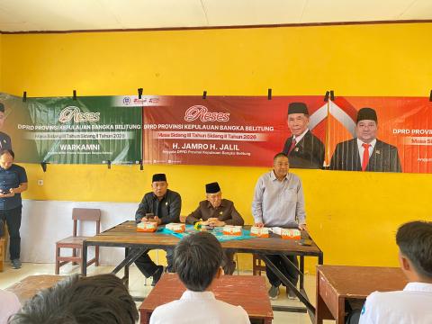 Reses di SMKN 1 Payung, Tiga Anggota DPRD Babel Serap Aspirasi Pendidikan dan Pertanian Masyarakat Bangka Selatan