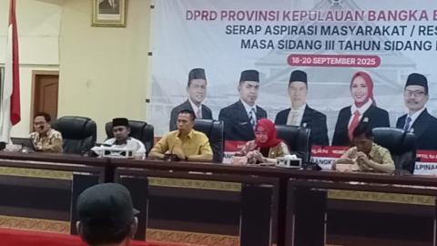 DPRD Babel Gelar Reses Gabungan Dapil I  Kota Pangkalpinang