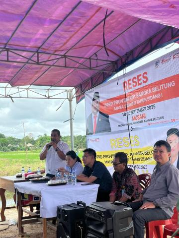 DPRD Babel Soroti Alih Fungsi Lahan di Desa Serdang, Sawah Ratusan Hektare Terancam