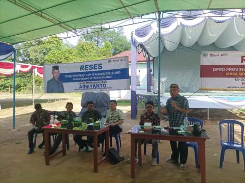 Arbiyanto dan Herwanto Serap Aspirasi Warga Simpang Tiga Bangka Barat