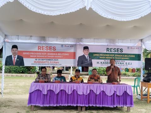 Rusdianto dan H. Kasbiransyah Serap Aspirasi Siswa SMKN 1 Badau, Belitung