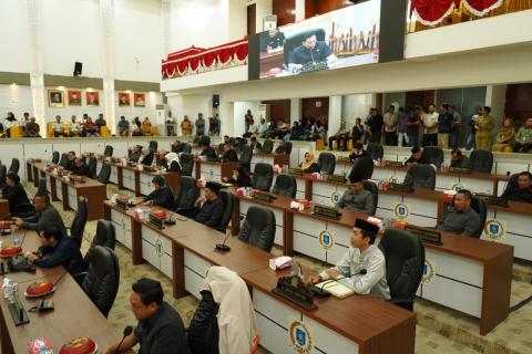 DPRD Babel Gelar Paripurna, Dua Raperda APBD Masuk Tahap Pembahasan